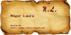 Mógor Laura névjegykártya
